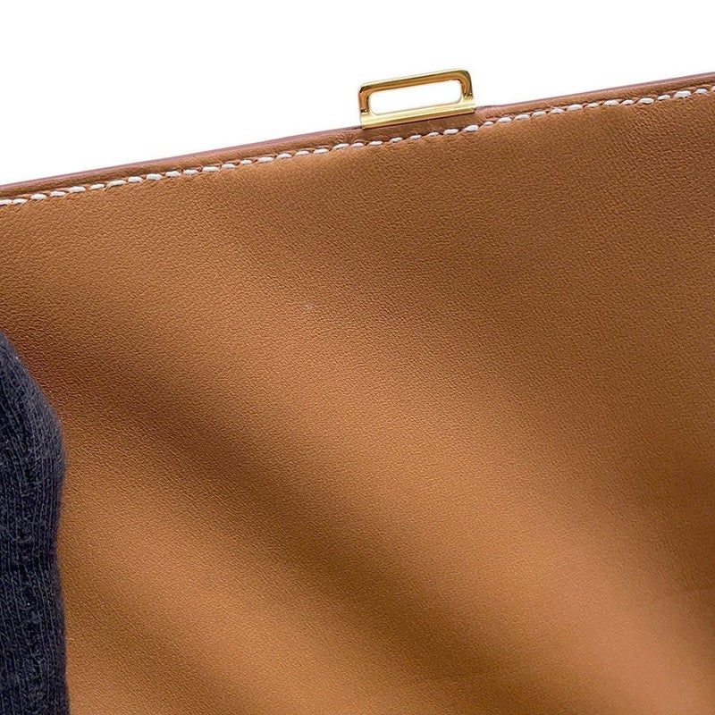 エルメス デッラ・カヴァッレリア ミニ ゴールド/ゴールド金具 ヴォーエプソン B刻印