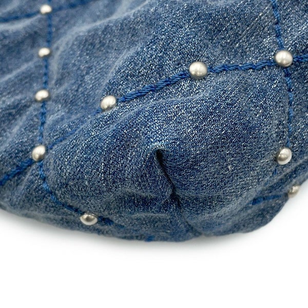 シャネル チェーンショルダーバッグ CHANEL 22 マトラッセ スモール デニム AS3260 CHANEL ポーチ付き