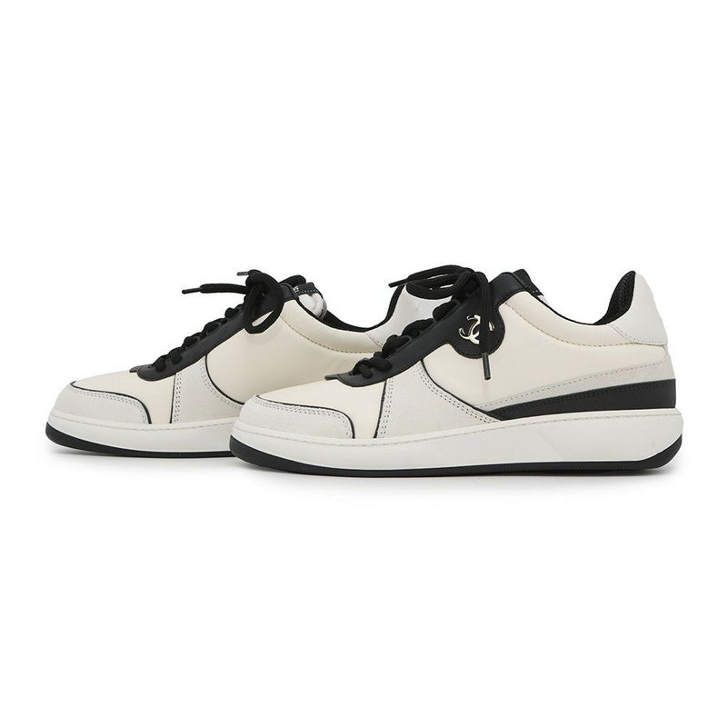 シャネル スニーカー ココマーク レザー スエード レディースサイズ38 G45212 CHANEL 靴 白 黒