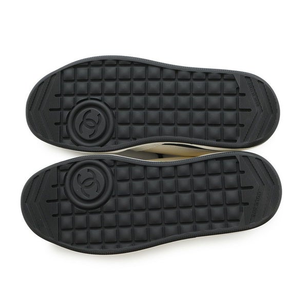 シャネル スニーカー ココマーク レザー スエード レディースサイズ38 G45212 CHANEL 靴 白 黒