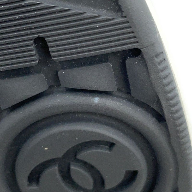 シャネル スニーカー ココマーク レザー スエード レディースサイズ38 G45212 CHANEL 靴 白 黒
