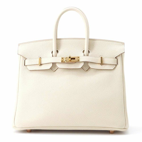 エルメス バーキン25 クレ/ピンクゴールド金具 トゴ Z刻印 HERMES Birkin ハンドバッグ