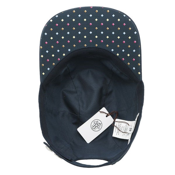 エルメス キャップ デイビス ポワ・メドール コットン サイズ59 HERMES 帽子