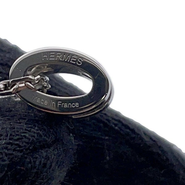 エルメス ネックレス ミニ・ポップアッシュ ブラック/シルバー金具 HERMES アクセサリー 黒