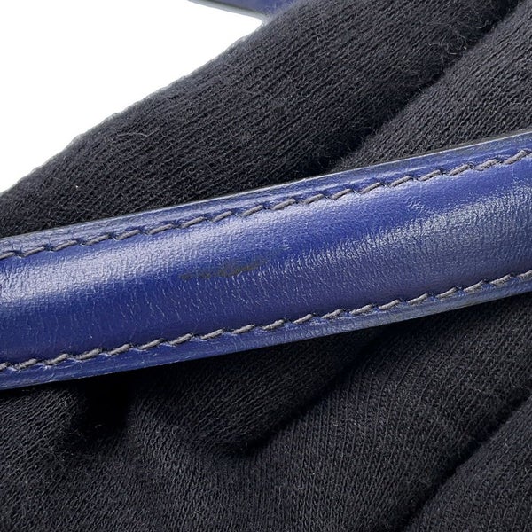 エルメス ショルダーバッグ ミニケリー ブルーサフィール/ゴールド金具 ボックスカーフ 〇O刻印