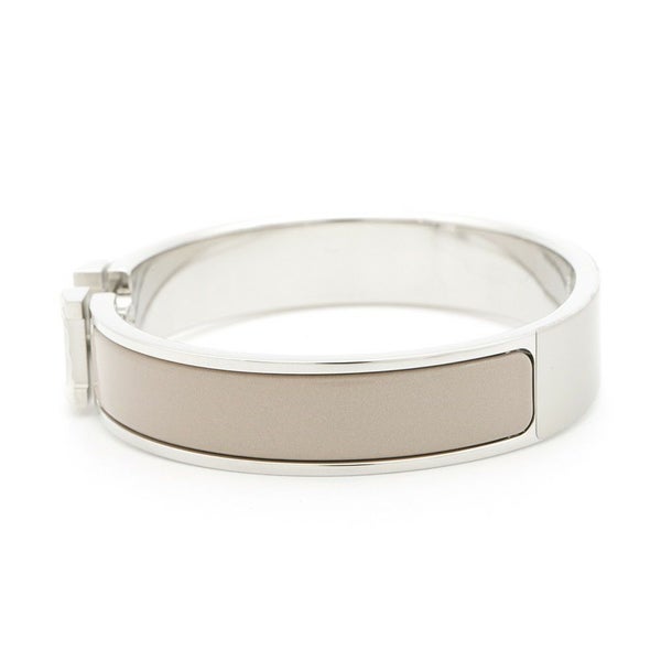 エルメス ブレスレット クリック H クリッククラックPM ベージュ/シルバー金具 HERMES アクセサリー
