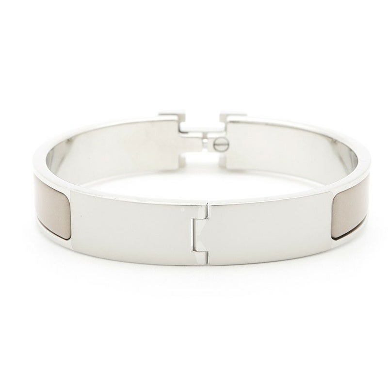 エルメス ブレスレット クリック H クリッククラックPM ベージュ/シルバー金具 HERMES アクセサリー
