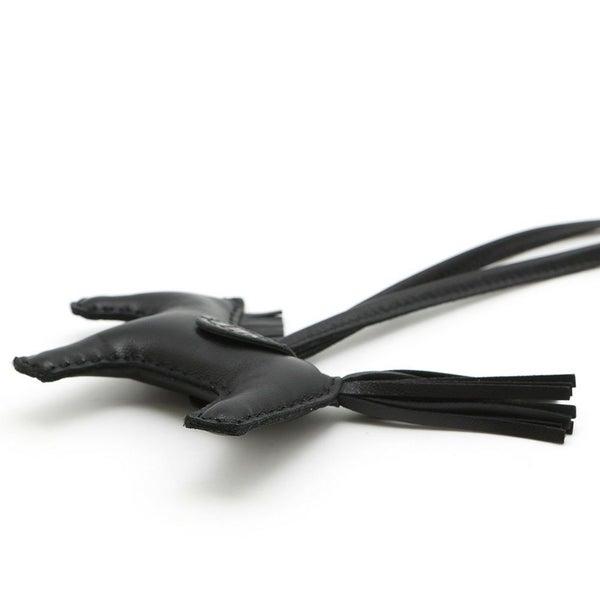 エルメス バッグチャーム ロデオ PM タッチ ブラック ラムスキン/アリゲータマット Z刻印 黒