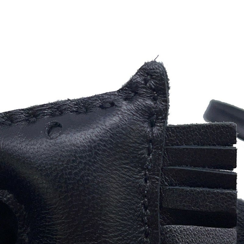 エルメス バッグチャーム ロデオ PM タッチ ブラック ラムスキン/アリゲータマット Z刻印 黒