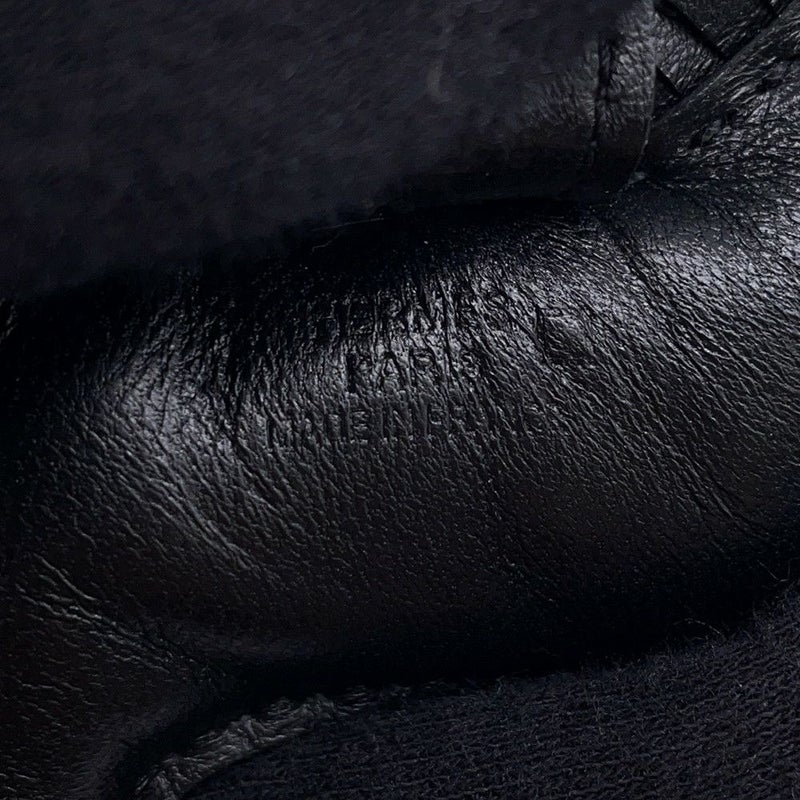 エルメス バッグチャーム ロデオ PM タッチ ブラック ラムスキン/アリゲータマット Z刻印 黒