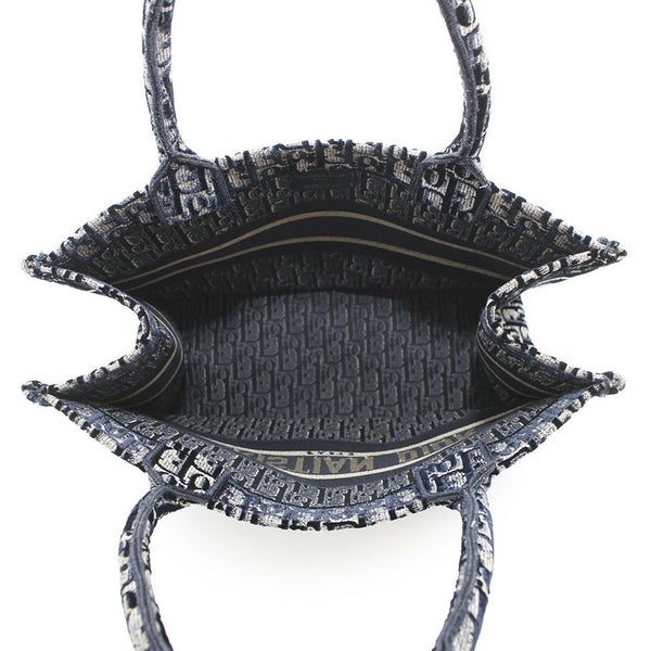 クリスチャン・ディオール トートバッグ ブックトート オブリーク ミディアム ベロア キャンバス Dior トロッター