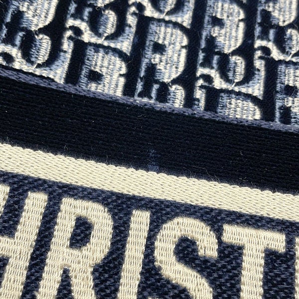 クリスチャン・ディオール トートバッグ ブックトート オブリーク ミディアム ベロア キャンバス Dior トロッター