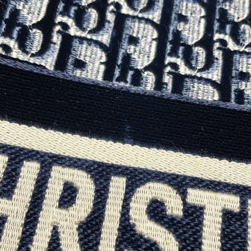 クリスチャン・ディオール トートバッグ ブックトート オブリーク ミディアム ベロア キャンバス Dior トロッター