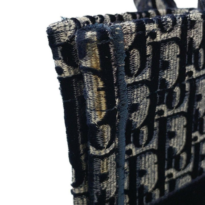 クリスチャン・ディオール トートバッグ ブックトート オブリーク ミディアム ベロア キャンバス Dior トロッター