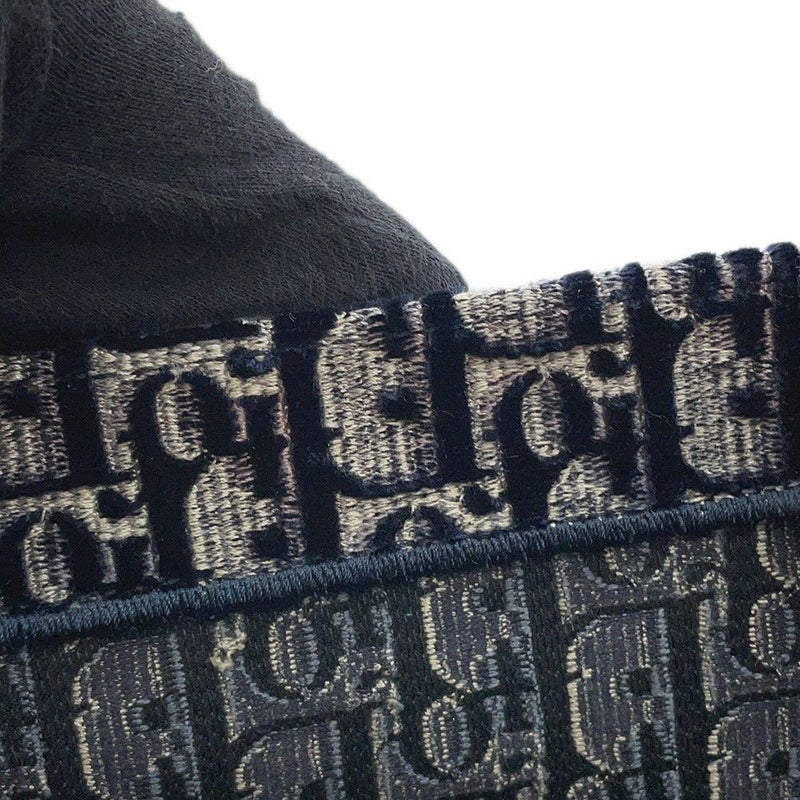 クリスチャン・ディオール トートバッグ ブックトート オブリーク ミディアム ベロア キャンバス Dior トロッター