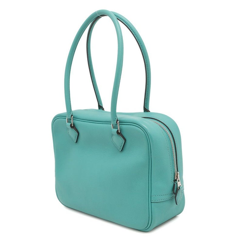 エルメス ハンドバッグ プリュム ミニ ブルーパオン/シルバー金具 スイフト X刻印 HERMES バッグ