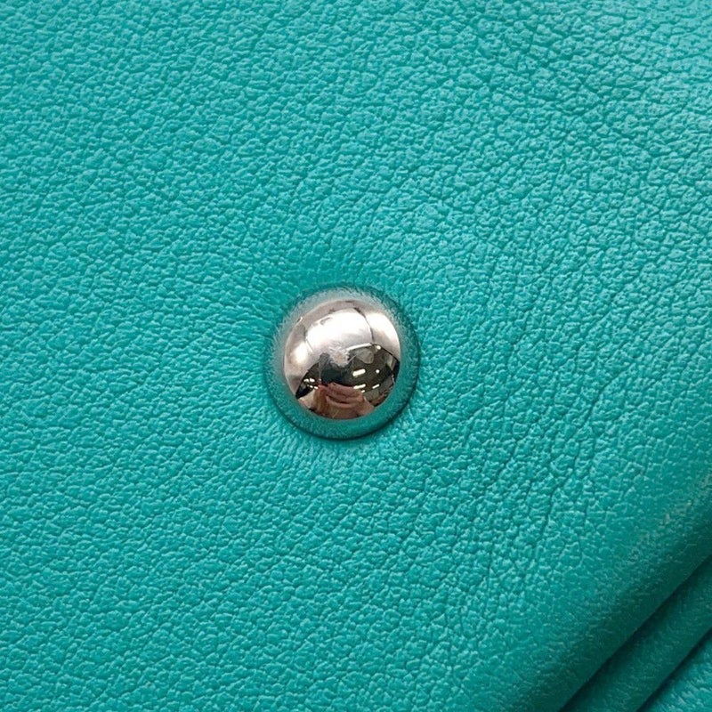 エルメス ハンドバッグ プリュム ミニ ブルーパオン/シルバー金具 スイフト X刻印 HERMES バッグ