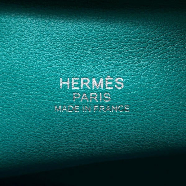 エルメス ハンドバッグ プリュム ミニ ブルーパオン/シルバー金具 スイフト X刻印 HERMES バッグ