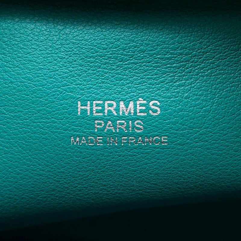 エルメス ハンドバッグ プリュム ミニ ブルーパオン/シルバー金具 スイフト X刻印 HERMES バッグ