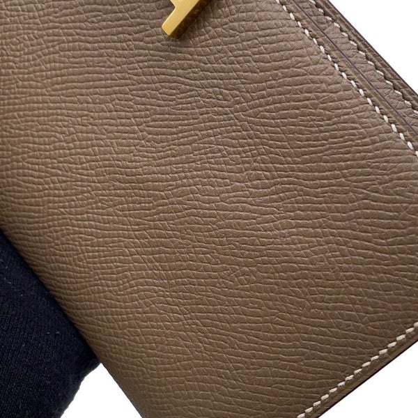 エルメス 長財布 ベアンスフレ エトゥープ/ゴールド金具 エプソン □Q刻印 HERMES 財布