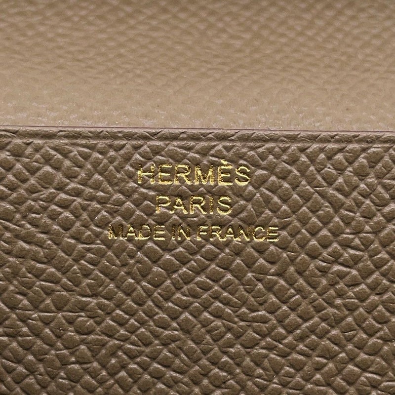 エルメス 長財布 ベアンスフレ エトゥープ/ゴールド金具 エプソン □Q刻印 HERMES 財布