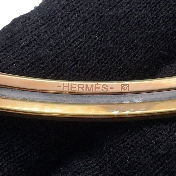エルメス バングル エナメルブレスレット ユニ ローズポーテ/ゴールド金具 HERMES アクセサリー