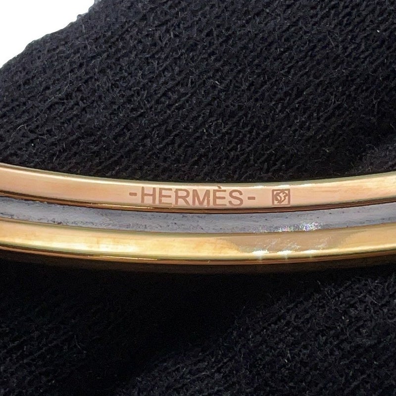 エルメス バングル エナメルブレスレット ユニ ローズポーテ/ゴールド金具 HERMES アクセサリー