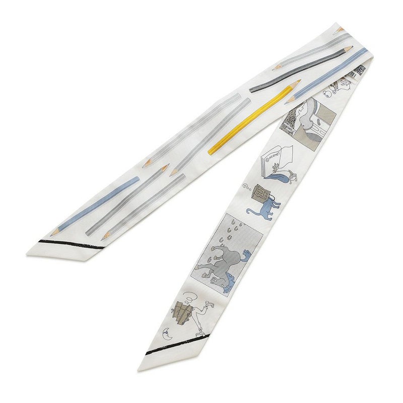 エルメス スカーフ ツイリー A Vos Crayons さあ色鉛筆を出して!/カレ・リブレ シルク 2025春夏