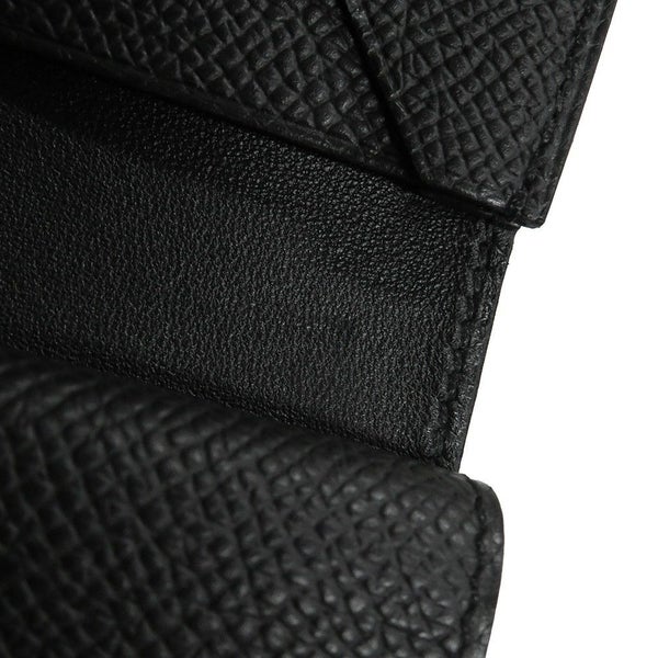 エルメス カードケース ベアン ミニ 小銭入れ付き ブラック/ゴールド金具 エプソン K刻印 HERMES 名刺入れ コインケース 黒