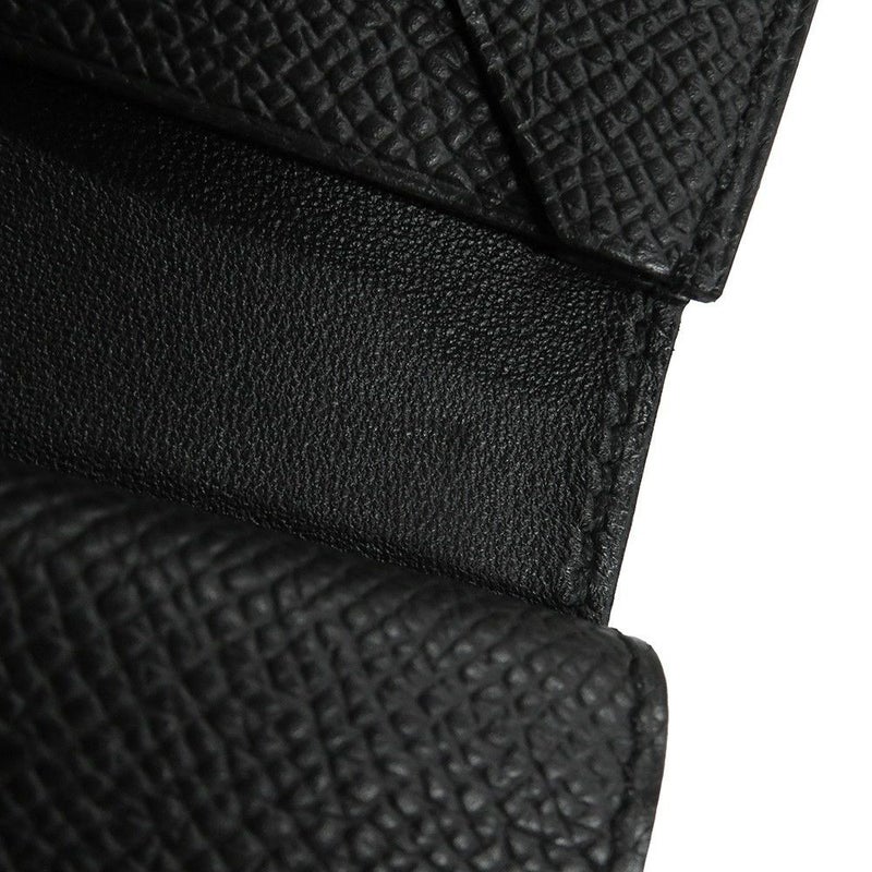 エルメス カードケース ベアン ミニ 小銭入れ付き ブラック/ゴールド金具 エプソン K刻印 HERMES 名刺入れ コインケース 黒
