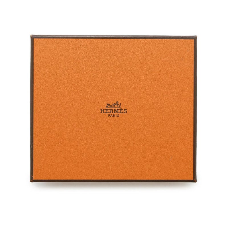 エルメス カードケース ベアン ミニ 小銭入れ付き ブラック/ゴールド金具 エプソン K刻印 HERMES 名刺入れ コインケース 黒