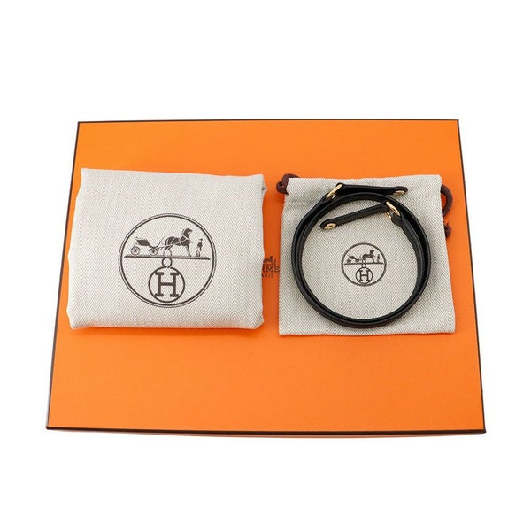 エルメス クラッチバッグ ケリーエラン ブラック/ゴールド金具 エプソン K刻印 2wayショルダー 黒