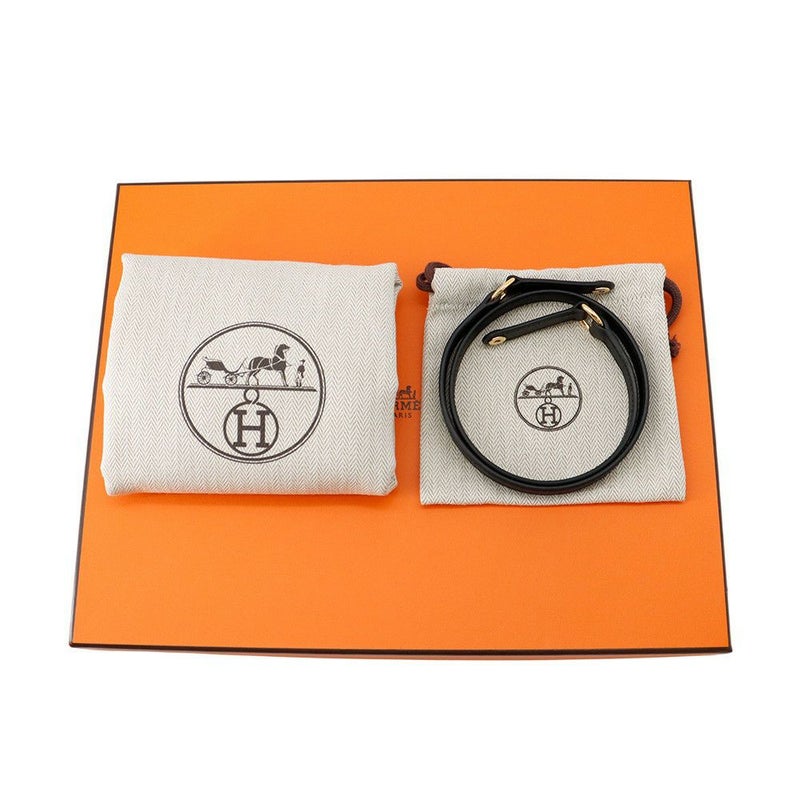 エルメス クラッチバッグ ケリーエラン ブラック/ゴールド金具 エプソン K刻印 2wayショルダー 黒