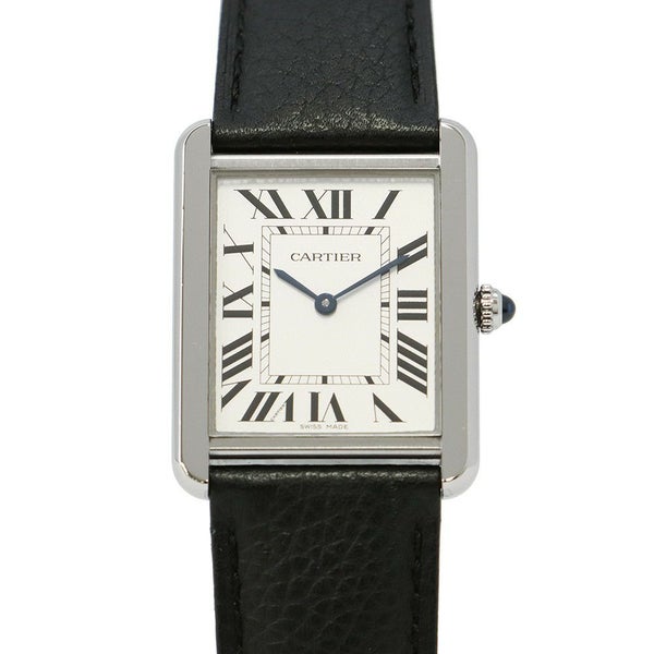 カルティエ タンク ソロ LM WSTA0028 Cartier 腕時計 シルバー文字盤 クォーツ