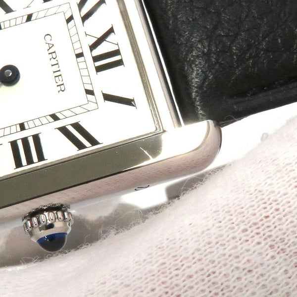 カルティエ タンク ソロ LM WSTA0028 Cartier 腕時計 シルバー文字盤 クォーツ