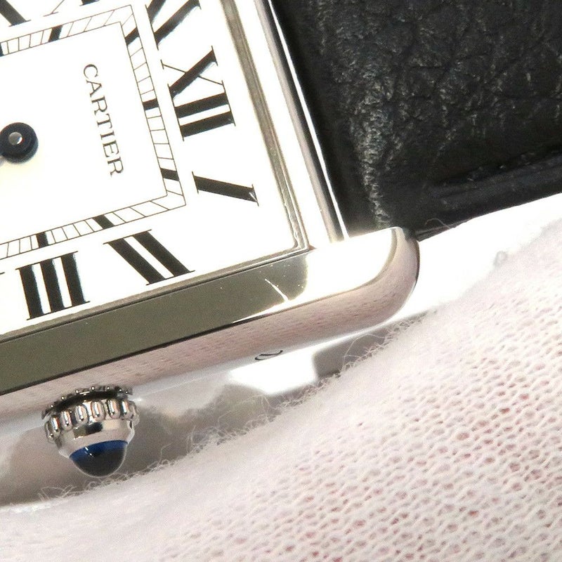 カルティエ タンク ソロ LM WSTA0028 Cartier 腕時計 シルバー文字盤 クォーツ