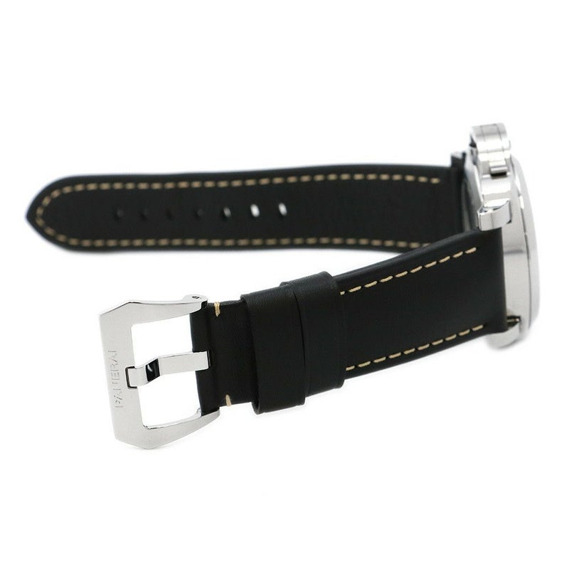 パネライ ルミノール マリーナ ロゴ 3デイズ アッチャイオ U番 PAM00776 PANERAI 腕時計 黒文字盤