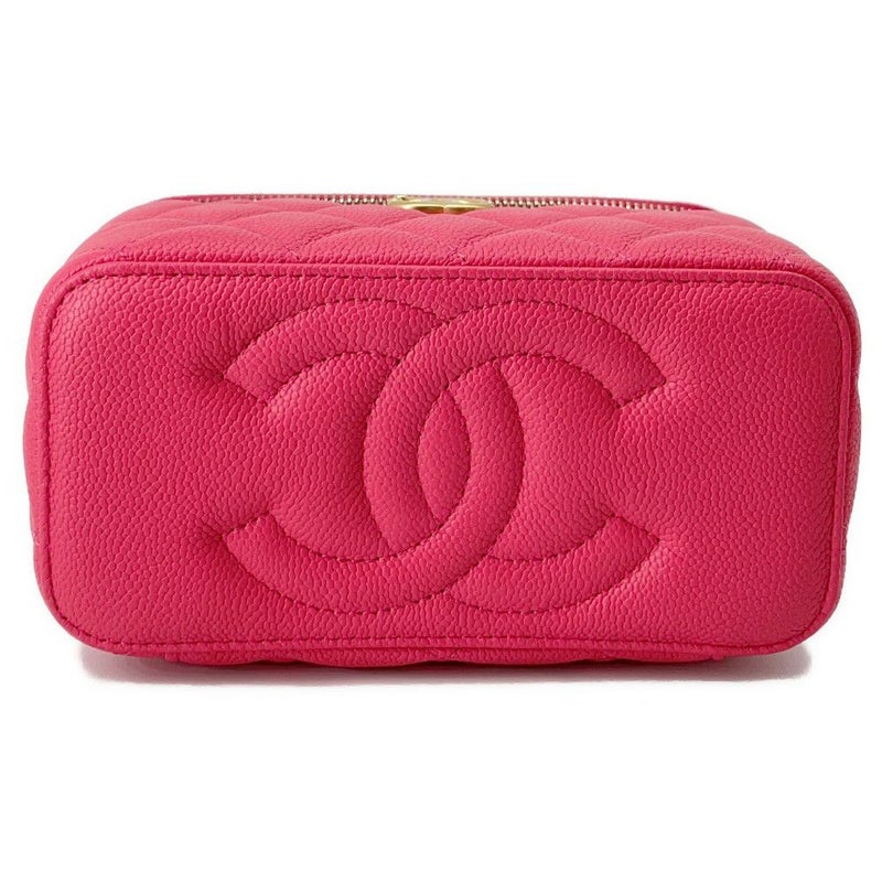 シャネル チェーンショルダーバッグ マトラッセ ココマーク バニティバッグ キャビアスキン AP3204 CHANEL