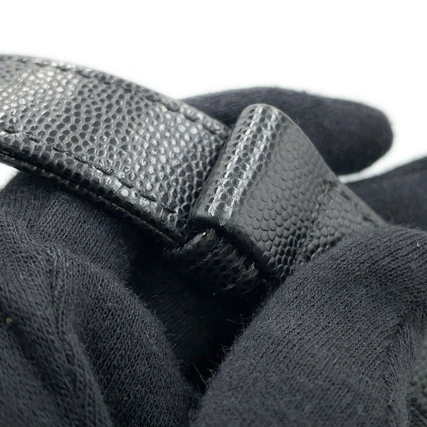 シャネル チェーンショルダーバッグ ボーイシャネル スモール マトラッセ ココマーク キャビアスキン A67085 CHANEL 黒