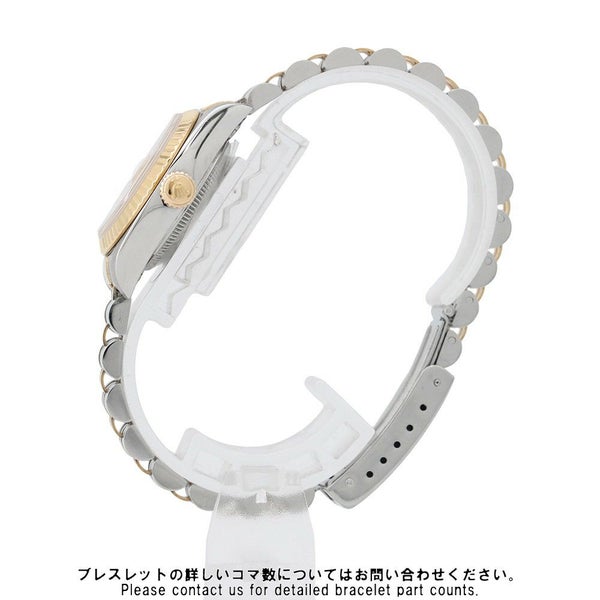 ロレックス デイトジャスト S番 SS/K18YG 69173 ROLEX 腕時計 アイボリーピラミッド文字盤