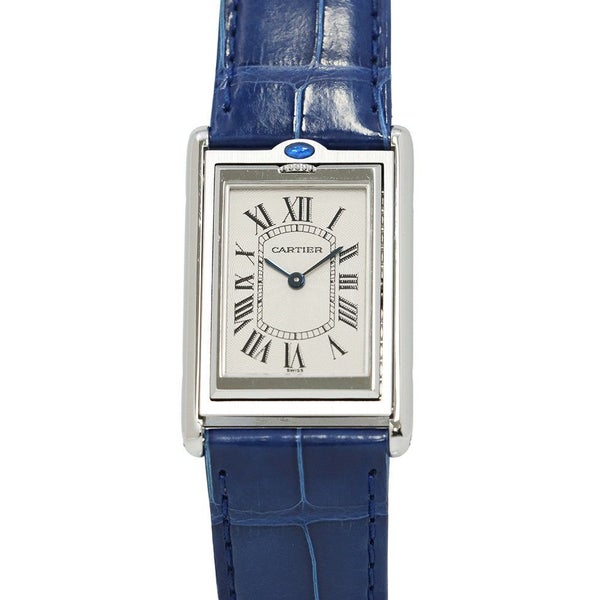 カルティエ タンク バスキュラント LM W1011355 Cartier 腕時計 シルバー文字盤