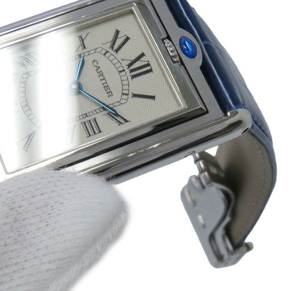 カルティエ タンク バスキュラント LM W1011355 Cartier 腕時計 シルバー文字盤