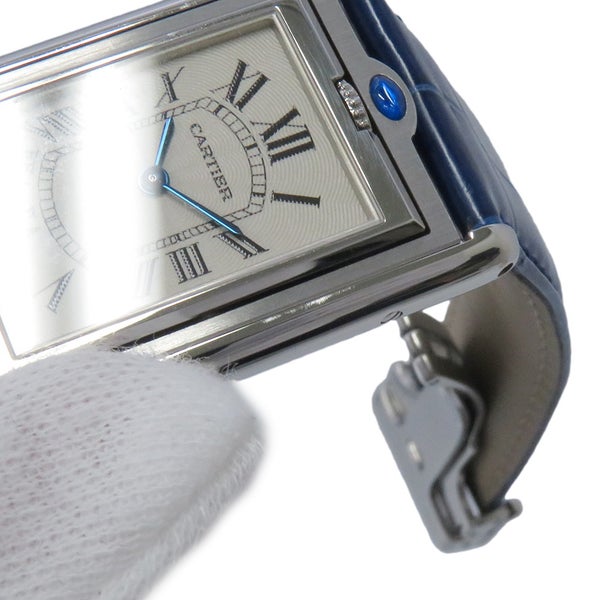 カルティエ タンク バスキュラント LM W1011355 Cartier 腕時計 シルバー文字盤
