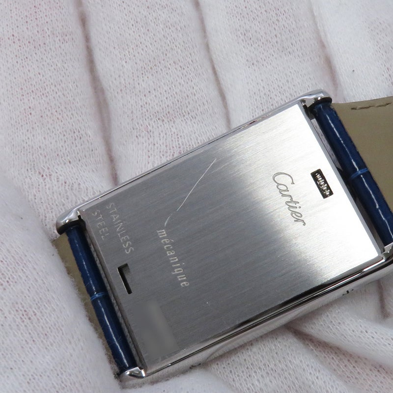カルティエ タンク バスキュラント LM W1011355 Cartier 腕時計 シルバー文字盤