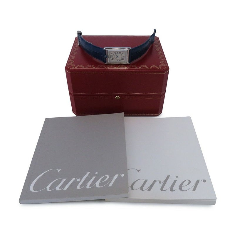 カルティエ タンク バスキュラント LM W1011355 Cartier 腕時計 シルバー文字盤