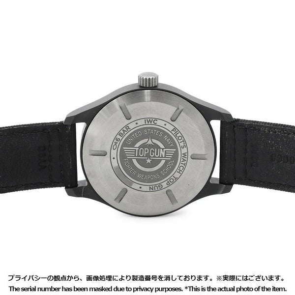 IWC パイロットウォッチ オートマティック トップガン IW326901 腕時計 黒文字盤