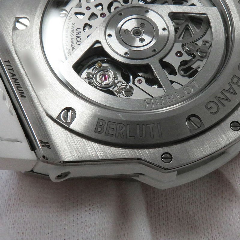 ウブロ ビッグバン ウニコ ベルルッティ 日本限定100本 421.NE.0500.VR.JBER22 ホワイト/スケルトン文字盤