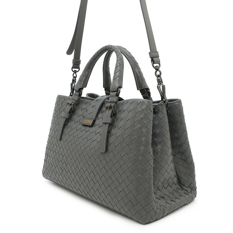 ボッテガヴェネタ ハンドバッグ イントレチャート スモール ローマバッグ レザー 489509 BOTTEGA VENETA 2way