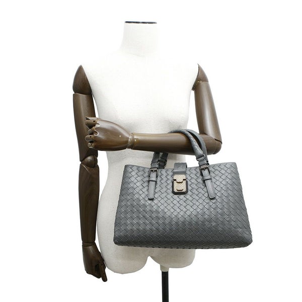 ボッテガヴェネタ ハンドバッグ イントレチャート スモール ローマバッグ レザー 489509 BOTTEGA VENETA 2way