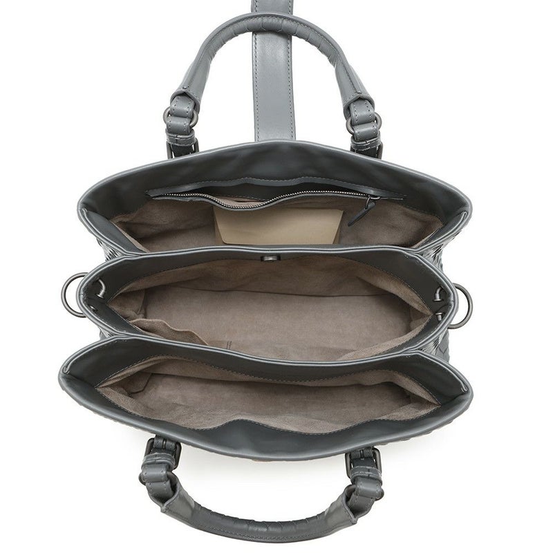 ボッテガヴェネタ ハンドバッグ イントレチャート スモール ローマバッグ レザー 489509 BOTTEGA VENETA 2way